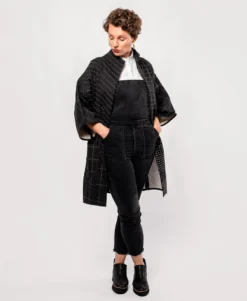 Anchal Cocoon Jacket - Charcoal