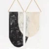 Conejo & Co Home Goods Pez Wall Hanging - Oyster + Black