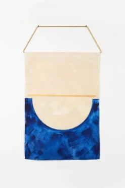 Conejo & Co Puente Wall Hanging - Oyster + Indigo