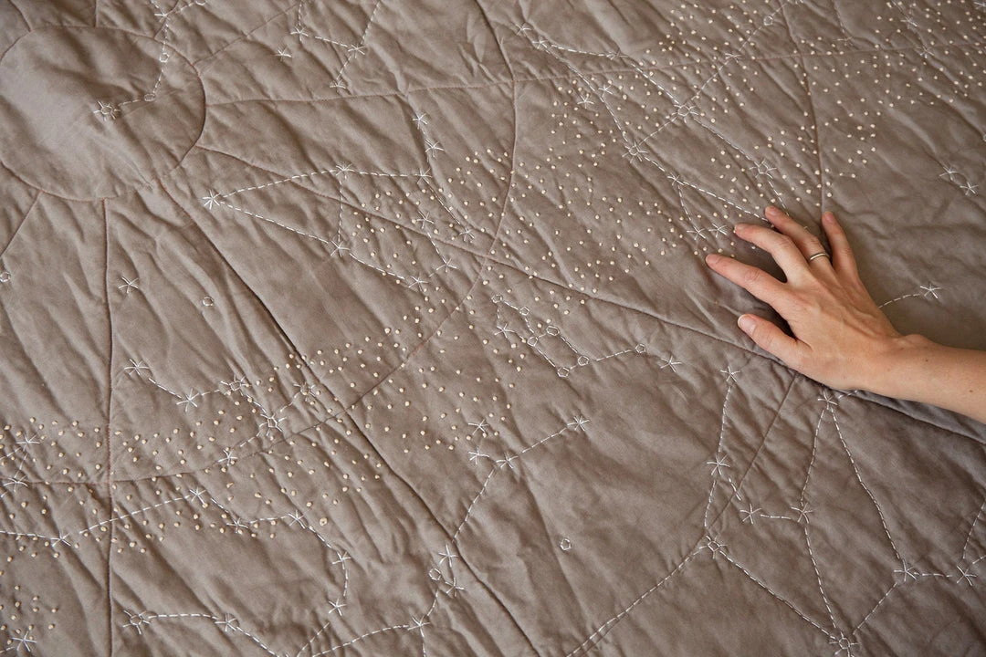 Haptic Lab Constellation Quilt - Warm Gray 5 Haptic Lab Constellation Quilt - Warm Gray