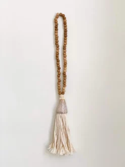 Ceremonia Conus Shell Beaded Tassel - Brown Best Sellers