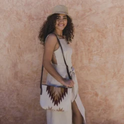 MZ Fair Trade Copal Wool Crossbody Bag