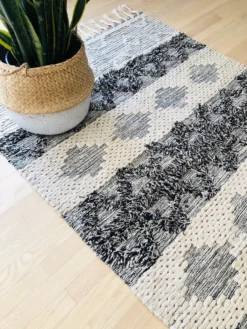 Amante Marketplace Shaggy Black Rug Home Goods