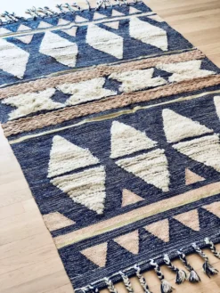 Amante Marketplace Shaggy Blue Rug