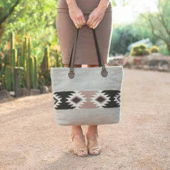 MZ Fair Trade Accessories Coyote Wool Tote Bag