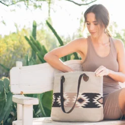 MZ Fair Trade Accessories Coyote Wool Tote Bag