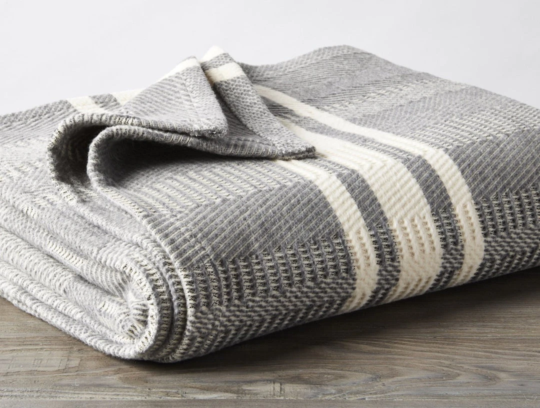 Coyuchi Cirrus Throw Blanket - Storm 3 Coyuchi Cirrus Throw Blanket - Storm