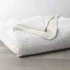 Coyuchi Cozy Cotton Blanket - Alpine White 2 Coyuchi Cozy Cotton Blanket - Alpine White