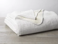 Coyuchi Cozy Cotton Blanket - Alpine White