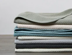 Coyuchi Quilts + Blankets Honeycomb Baby Blanket - Pewter