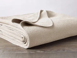 Coyuchi Honeycomb Blanket - Ivory