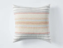 Coyuchi Home Goods Lost Coast Pillow Cover - Coral