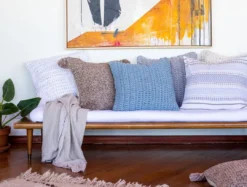 Coyuchi Lost Coast Pillow Cover - Marine Home Goods