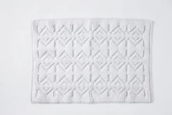 Coyuchi Mosaic Canyon Bath Rug - Alpine / Fog