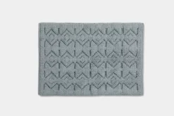 Coyuchi Home Goods Mosaic Canyon Bath Rug - Palest Ocean / Slate