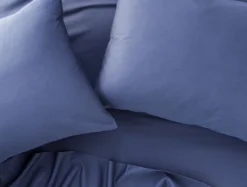 Coyuchi Sateen Pillowcase Set - Moonlight Blue