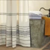 Coyuchi Rippled Stripe Shower Curtain - Ivory With Black Home Goods 2 Coyuchi Rippled Stripe Shower Curtain - Ivory With Black Home Goods