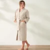Coyuchi Home Goods Air Weight Unisex Robe - Dune