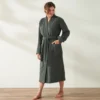 Coyuchi Home Goods Air Weight Unisex Robe - Shadow