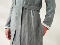 Coyuchi Home Goods Mediterranean Modern Unisex Robe - Shadow
