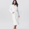 Coyuchi Unisex Waffle Robe - Alpine White Home Goods
