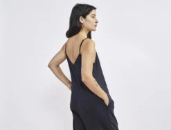 Coyuchi Best Sellers Solstice Romper - Deep Graphite