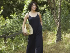 Coyuchi Best Sellers Solstice Romper - Deep Graphite