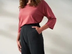 Coyuchi Solstice Wide Leg Crop Pants - Deep Graphite Best Sellers