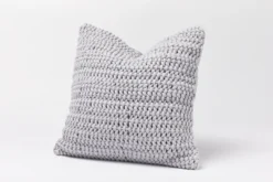 Coyuchi Home Goods Woven Rope Decorative Pillow Cover - Pewter