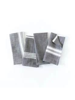Creative Women Aden Napkin - Gray + Natural