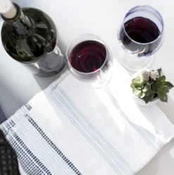 Creative Women Best Sellers Camden Hand Towel - Azure + Navy