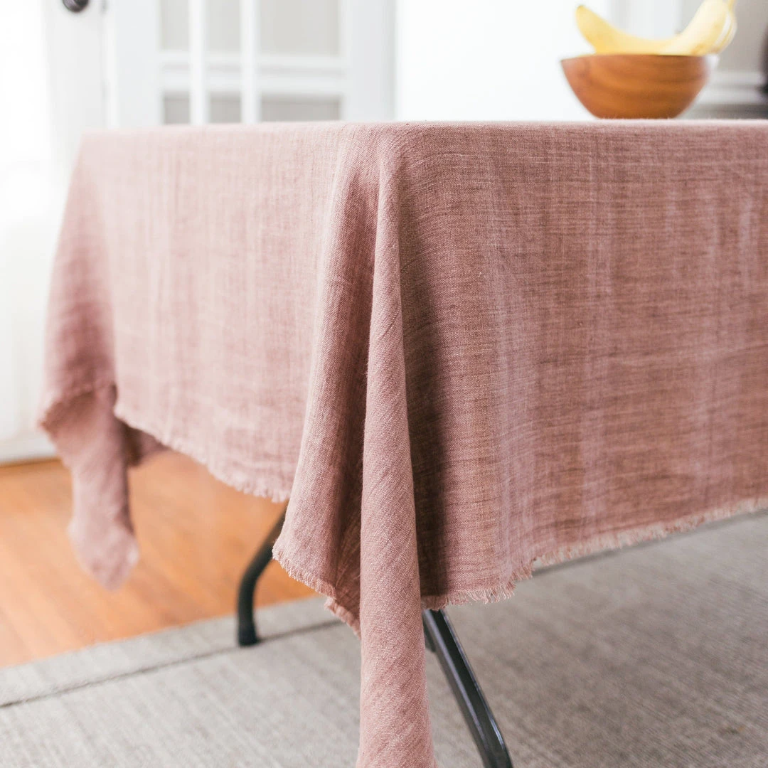 Creative Women Best Sellers Stone Washed Linen Tablecloth - Ash Rose 3 Creative Women Best Sellers Stone Washed Linen Tablecloth - Ash Rose