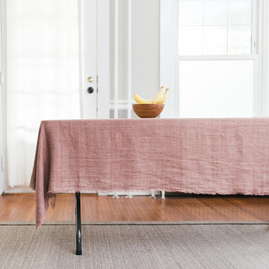 Creative Women Best Sellers Stone Washed Linen Tablecloth - Ash Rose 6 Creative Women Best Sellers Stone Washed Linen Tablecloth - Ash Rose
