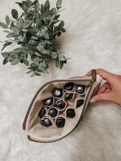 Carry Courage Creator Cork Essential Oils Bag - Cream