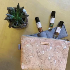 Carry Courage Accessories Creator Cork Essential Oils Bag - Silver