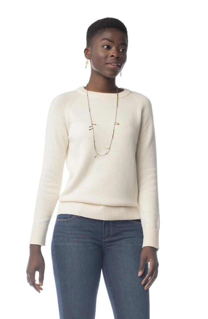Synergy Organic Clothing Crew Sweater - Natural 3 Synergy Organic Clothing Crew Sweater - Natural