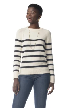 Synergy Organic Clothing Crew Sweater - Stripe