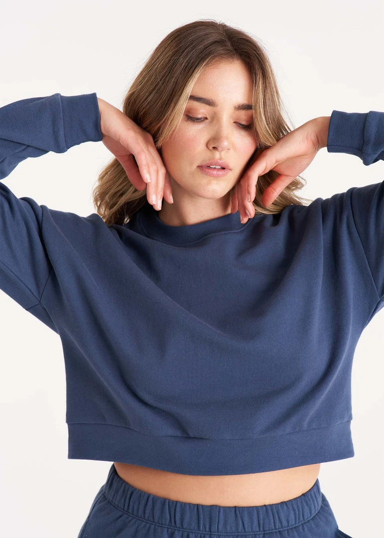 The Standard Stitch French Terry Crop Sweatshirt 7 The Standard Stitch French Terry Crop Sweatshirt