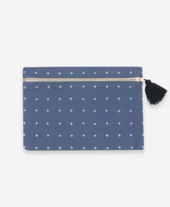 Anchal Cross Stitch Clutch Pouch
