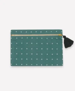 Anchal Cross Stitch Clutch Pouch
