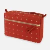 Anchal Accessories Cross Stitch Toiletry Bag - Rust