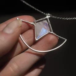 Iron Oxide Jewelry Crystal Amulet Necklace