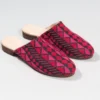 Darzah Shoes Tatreez Mule - Magenta + Rose 1 Darzah Shoes Tatreez Mule - Magenta + Rose