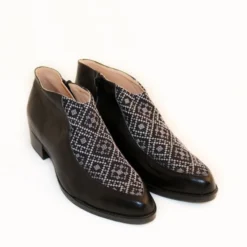 Darzah Special Occasion Tatreez Bootie - Black