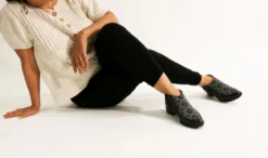 Darzah Special Occasion Tatreez Bootie - Black