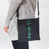 Darzah Black Tatreez Crossbody Bag