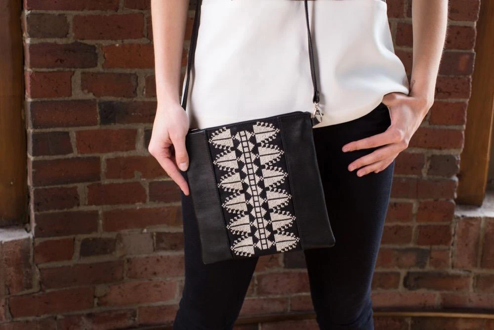 Darzah Cypress Tatreez Crossbody Bag - Ecru 4 Darzah Cypress Tatreez Crossbody Bag - Ecru