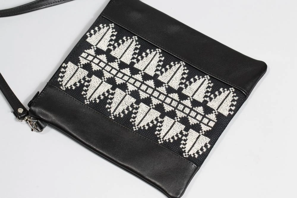 Darzah Cypress Tatreez Crossbody Bag - Ecru 3 Darzah Cypress Tatreez Crossbody Bag - Ecru