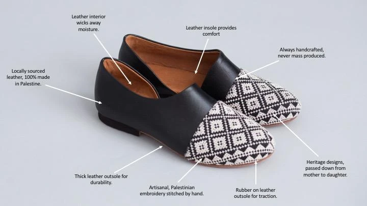 Darzah Shoes Tatreez Flats - Rose 7 Darzah Shoes Tatreez Flats - Rose