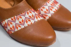 Darzah Shoes Tatreez Oxford - Camel + Orange 16 Darzah Shoes Tatreez Oxford - Camel + Orange